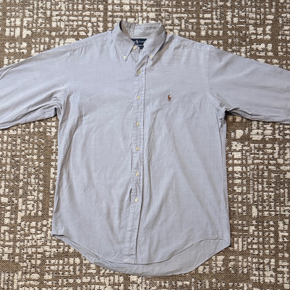Ralph Lauren Pale Blue Button-Down Oxford Shirt